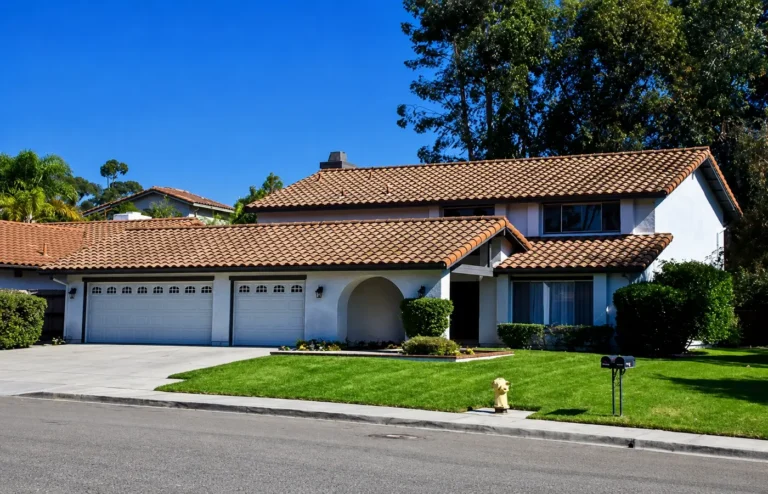 Two-story Spanish-style home in San Diego where Independent Lending funded a $100,000 owner-occupied second trust deed in 14 days